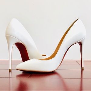 Christian Louboutin Pigalle Follies White Patent